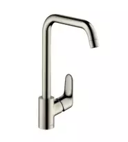 Virtuvės praustuvės maišytuvas Hansgrohe Focus M41, EcoSmart, nerūdijantis plienas, 31821800 NEW