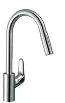 Virtuvės maišytuvas Hansgrohe Focus M41 EcoSmart su ištraukiama galvute chromas 31833000