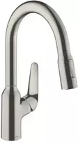 Virtuvinis maišytuvas Hansgrohe Focus M42 su ištraukiama galvute, chromas, 71821800