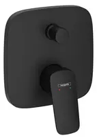 Hansgrohe Logis įmontuojamas vonios/dušo maišytuvas dviem vartotojams, matinė juoda, 71407670