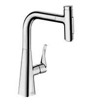 Virtuvinis kranas Hansgrohe Metris M71, ištraukiamas antgalis, chromas, 73817000 NEW