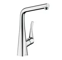 Virtuvės plautuvės maišytuvas Hansgrohe Metris New, montavimui prie lango (nulenkiamas), chromas, 14823000 NEW
