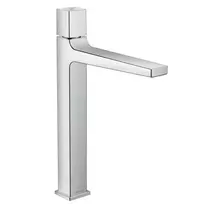 Vonios kambario praustuvo maišytuvas Hansgrohe Metropol, aukštas su Push-Open nutekėjimu, chromas, 32572000