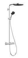 Dušo sistema Hansgrohe Pulsify S Puro su termostatu, diametras 26 cm, 3 režimai, EcoSmart, chromas, 24237000