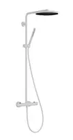 Dušo sistema Hansgrohe Pulsify S Puro su termostatu, Ø26 cm, EcoSmart, matinė balta, 24223700