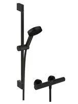Dušo komplektas Hansgrohe Pulsify Select S su termostatu, 3 režimai, matinė juoda, 24262670