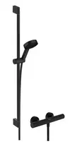 Dušo komplektas Hansgrohe Pulsify Select S su termostatu, 3 režimai, matinė juoda, 24271670