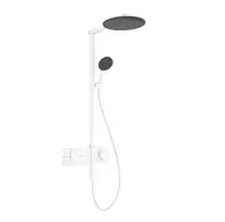 Dušo sistema Hansgrohe Raindance Alive S su termostatu, skersmuo 30 cm, 3 režimai, matinė balta, 24582700