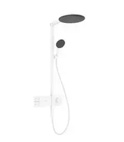 Dušo sistema Hansgrohe Raindance Alive S, su termostatu, skersmuo 30 cm, 3 režimai, EcoSmart, matinė balta, 24583700 NEW