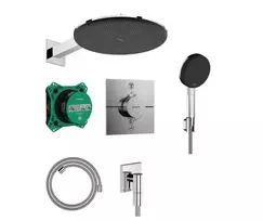 Dušo sistema Hansgrohe Raindance Alive S, su integruotu termostatu, skersmuo 30 cm, 3 režimai, chromas, 24630000 NEW