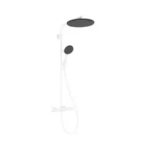 Dušo sistema Hansgrohe Raindance Alive S Puro su termostatu, 21x34 cm, 3 režimai, EcoSmart, matinė balta, 24593700 NEW