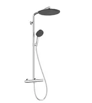 Dušo sistema Hansgrohe Raindance Alive S Puro su termostatu, 21x34 cm, 3 režimai, chromas, 24592000