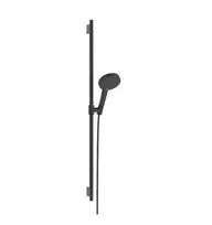 Hansgrohe Raindance Alive Select S dušo komplektas, 3 režimai, EcoSmart, matinė juoda, 24603340