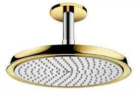 Dušo galva Hansgrohe Raindance Classic, chromo/auksinė išvaizda, 27405090 NEW