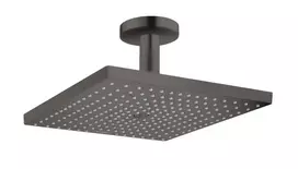 Dušo galva Hansgrohe Raindance E, 30x30 cm, EcoSmart, su lubų laikikliu, matinė juoda chromas, 26251340 NEW