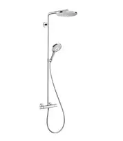 Hansgrohe Raindance S dušo sistema su termostatu, Ø24 cm, 3 režimai, EcoSmart, chromas, 28823000
