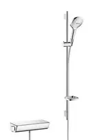 Dušo komplektas Hansgrohe Raindance Select E su termostatu Ecostat Select, 3 režimai, chromas, 27039000
