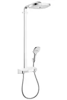 Dušo sistema Hansgrohe Raindance Select E su termostatu ShowerTablet Select, 3 režimai, balta/chromas, 27127400