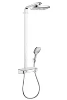 Dušo sistema Hansgrohe Raindance Select E su termostatu, 2 režimai, chromas, 27283000