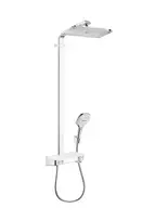 Dušo sistema Hansgrohe Raindance Select E su termostatu, balta/chromas, 27288400