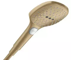 Dušo galvutė Hansgrohe Raindance Select E, 3 režimai, EcoSmart+, matinė bronza, 28729140