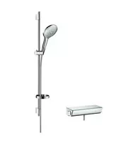 Dušo komplektas Hansgrohe Raindance Select S su termostatu, 15 cm, 3 režimai, chromas, 27037000