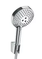 Dušo komplektas Hansgrohe Raindance Select S 120 3jet P su laikikliu ir dušo žarna 1,6 m, chromas, 27668000