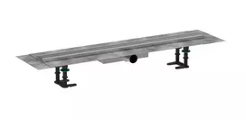 Dušo latakas Hansgrohe RainDrain Compact su groteliu, matinė nerūdijančio plieno, 56166800