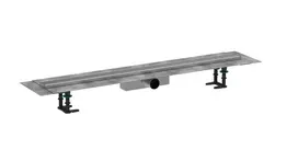 Dušo latakas Hansgrohe RainDrain Compact su groteliu, matinė nerūdijančio plieno, 56182800
