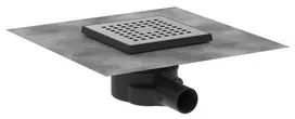 Nutekėjimo latakas Hansgrohe RainDrain Point, 15x15 cm, matinė nerūdijančio plieno grotelė, 56248800