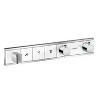 Dušo maišytuvas Hansgrohe RainSelect su termostatu, įmontuojamas, baltas/chromas, 15356400