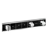 Dušo maišytuvas Hansgrohe RainSelect su termostatu, įmontuojamas, 3 išvados, matinė juoda/chromas, 15356600
