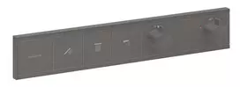 Vonios / dušo maišytuvas Hansgrohe RainSelect įleidžiamas, su termostatu, 3 vartotojams, matinė juoda chromas, 15381340 NEW