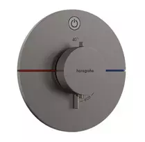 Dušo maišytuvas Hansgrohe ShowerSelect Comfort įleidžiamas su termostatu, matinė juoda chromas, 15553340 NEW