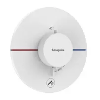 Dušo maišytuvas Hansgrohe ShowerSelect Comfort, su termostatu, įmontuojamas, matinė balta, 15562700 NEW