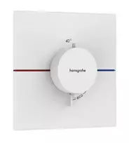 Dušo maišytuvas Hansgrohe ShowerSelect Comfort termostatinis, įmontuojamas, matinė balta, 15574700