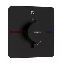 Dušo maišytuvas Hansgrohe ShowerSelect Comfort su termostatu, įmontuojamas, matinė juoda, 15581670