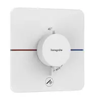 Dušo maišytuvas Hansgrohe ShowerSelect Comfort su termostatu, įmontuojamas, matinė balta, 15589700