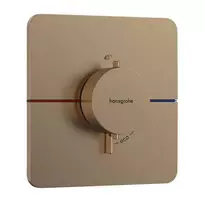 Dušo maišytuvas Hansgrohe ShowerSelect Comfort su termostatu, įmontuojamas, matinė bronza, 15588140