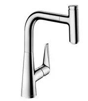 Virtuvės kriauklės maišytuvas Hansgrohe Talis M51 su ištraukiamu purkštuku, sBOX, chromas, 73852000