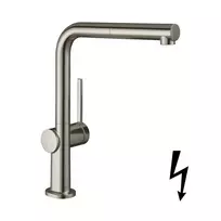 Virtuvės praustuvės maišytuvas Hansgrohe Talis M54, ištraukiamas antgalis, nerūdijančio plieno, 72860800
