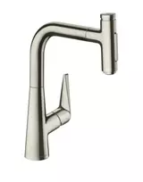 Virtuvinis praustuvės maišytuvas Hansgrohe Talis Select M51, su ištraukiama galvute, nerūdijančio plieno apdaila, 72824800 New