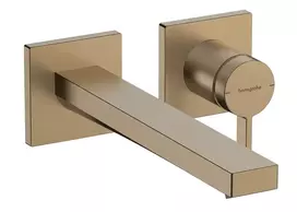 Hansgrohe Tecturis E praustuvo maišytuvas įmontuojamas, su Pop-Up vožtuvu, 2 angų montavimui, EcoSmart, matinė bronza, 73051140