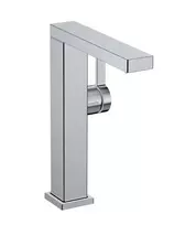 Vonios kambario praustuvo maišytuvas Hansgrohe Tecturis E su Push-Open vožtuvu, CoolStart, EcoSmart, chromas, 73060000