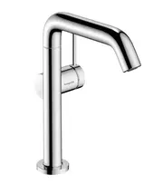 Vonios kambario praustuvės maišytuvas Hansgrohe Tecturis S, Pakeltas su Push-Open vožtuvu, CoolStart, EcoSmart, chromas, 73364000