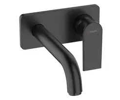 Hansgrohe Vernis Shape įleidžiamas praustuvo maišytuvas EcoSmart, matinė juoda, 71578670