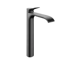 Voniai skirtas praustuvo maišytuvas Hansgrohe Vivenis, pakeltas su Pop-up vožtuvu, matinė juoda, 75044340