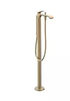 Vonios maišytuvas Hansgrohe Vivenis laisvai stovintis ant grindų su dušo komplektu, matinė bronza, 75445140