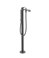 Vonios maišytuvas Hansgrohe Vivenis U grindinis su dušo komplektu, matinė juoda chromo, 75445340