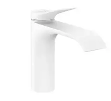 Vonios kambario praustuvo maišytuvas Hansgrohe Vivenis, EcoSmart, CoolStart, matinė balta, 75024700